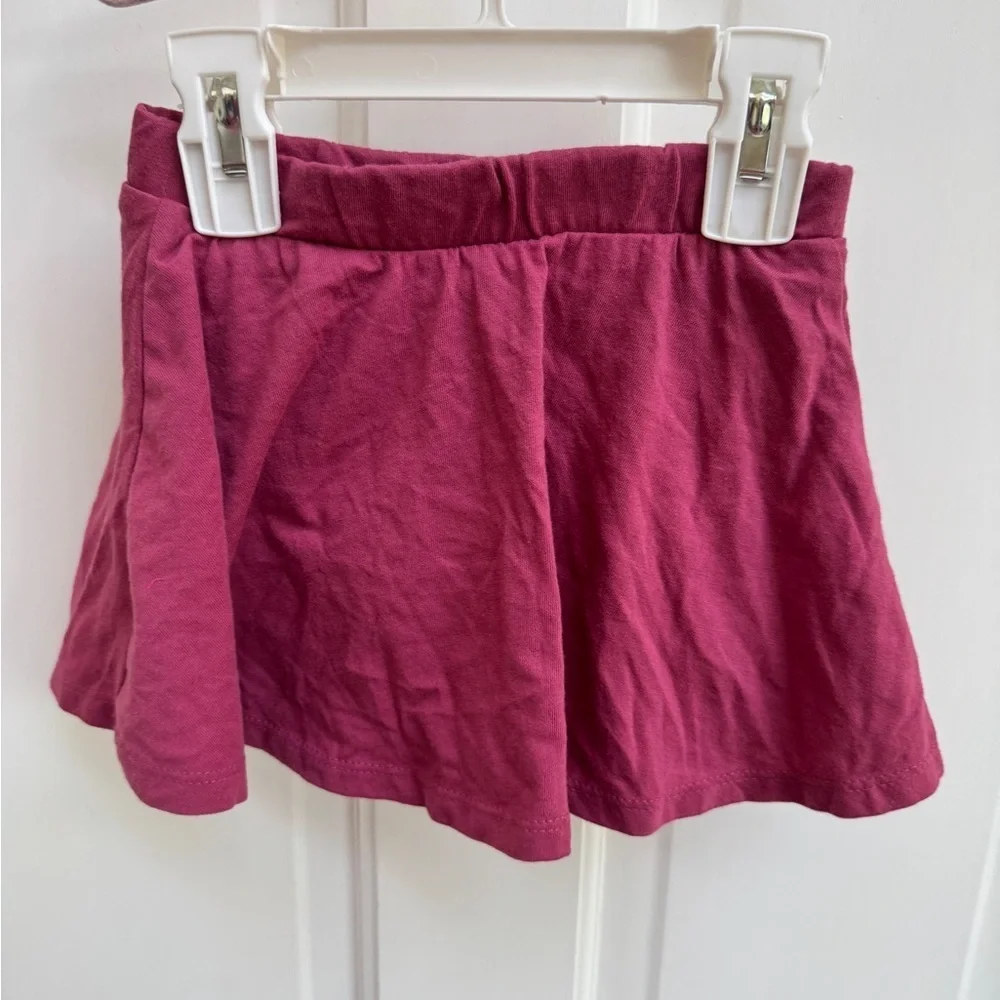 The Children's Place 2T Girls Burgundy like Skater Soft Skirt Skort